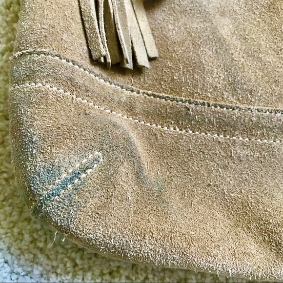 Tan Suede Coach Swingpack Convertible - Picture 8 of 8